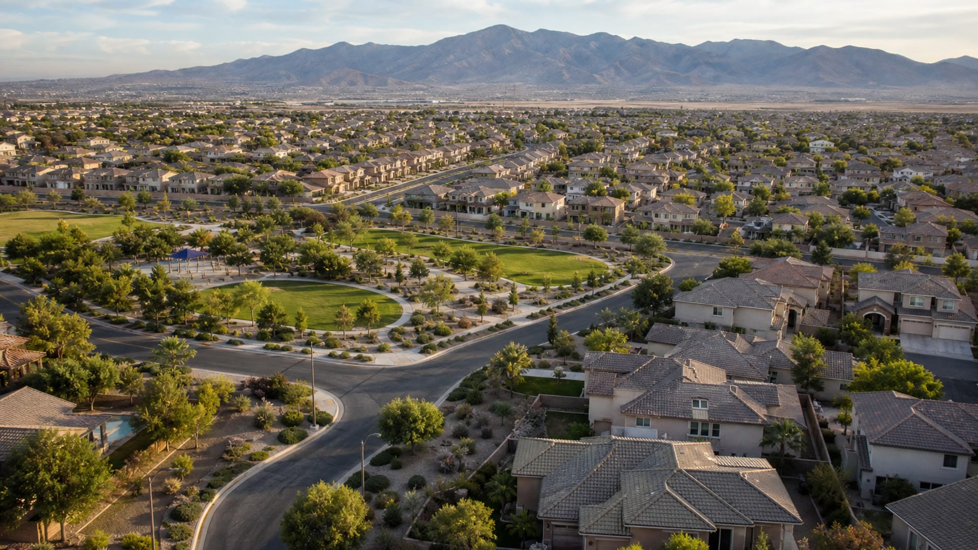 Aliante neighborhoods in North Las Vegas 89084 master-planned streets